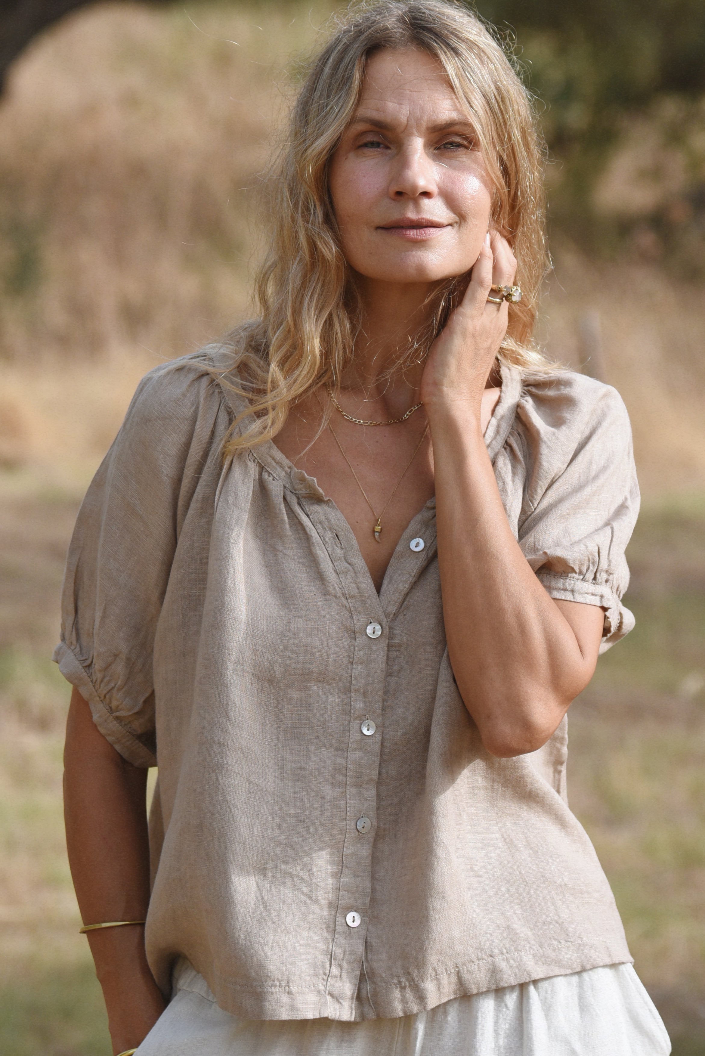 The Jade Blouse // Taupe