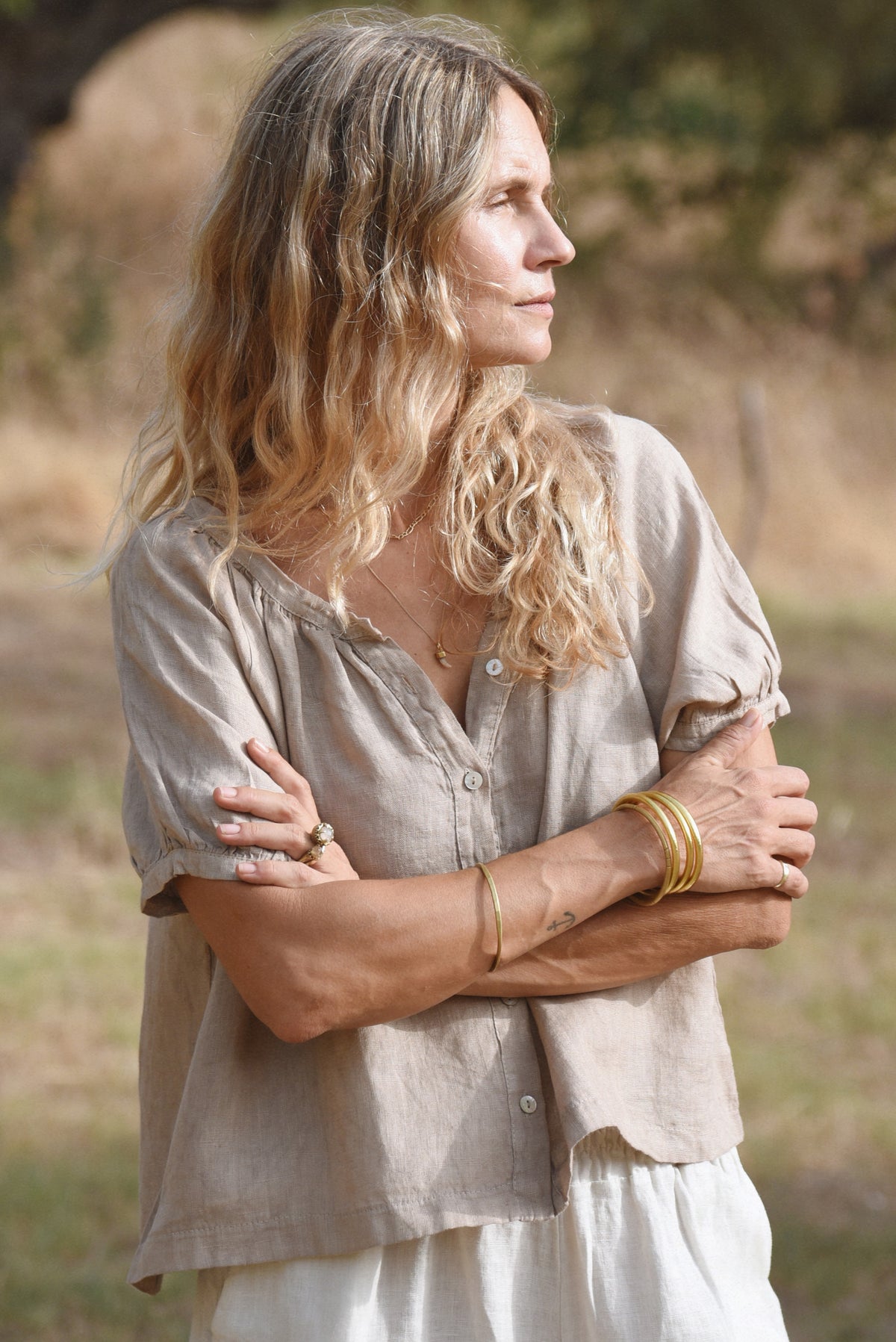 The Jade Blouse // Taupe