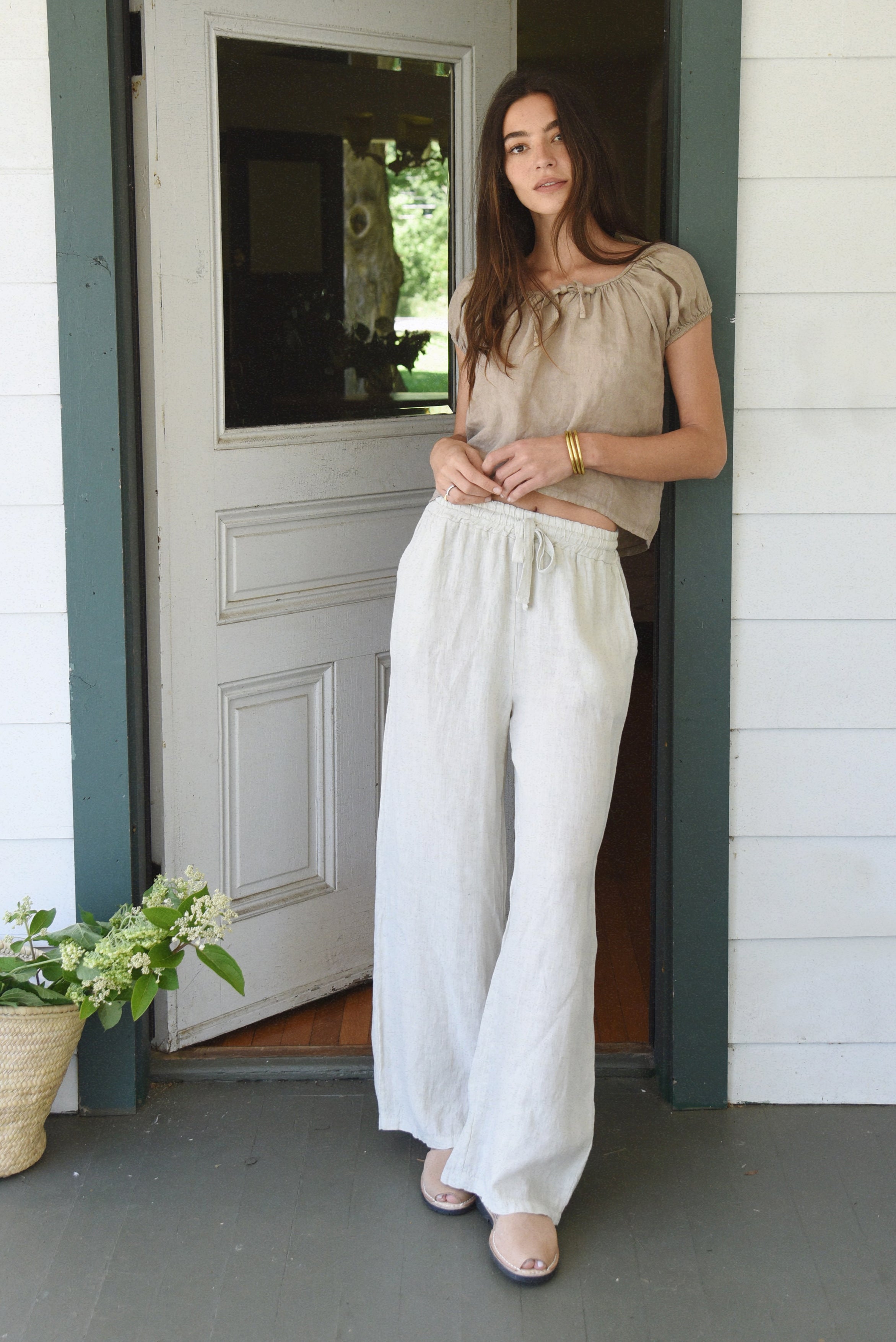 The Carlotta Blouse // Taupe