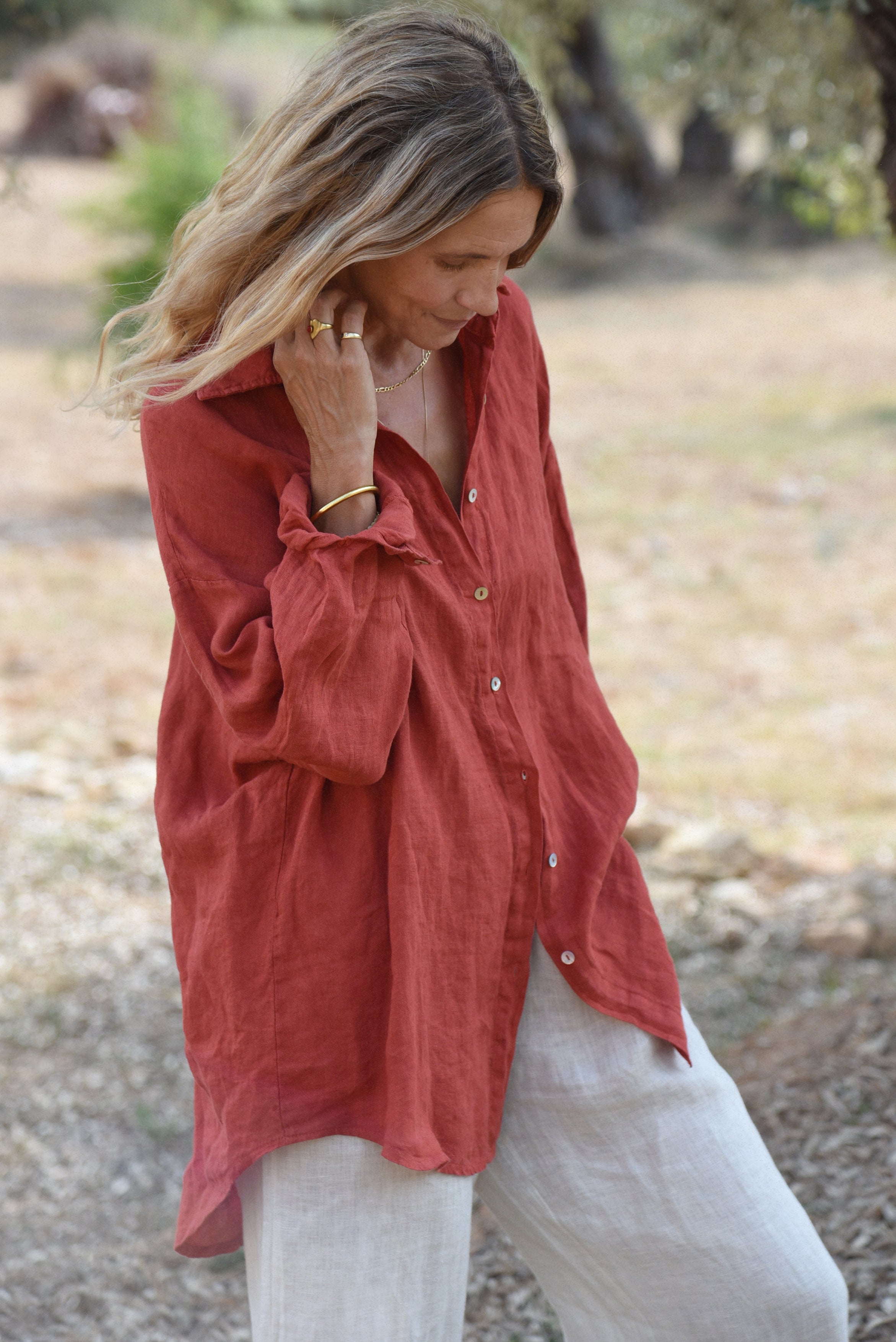 The Palma Shirt // Pomegranate