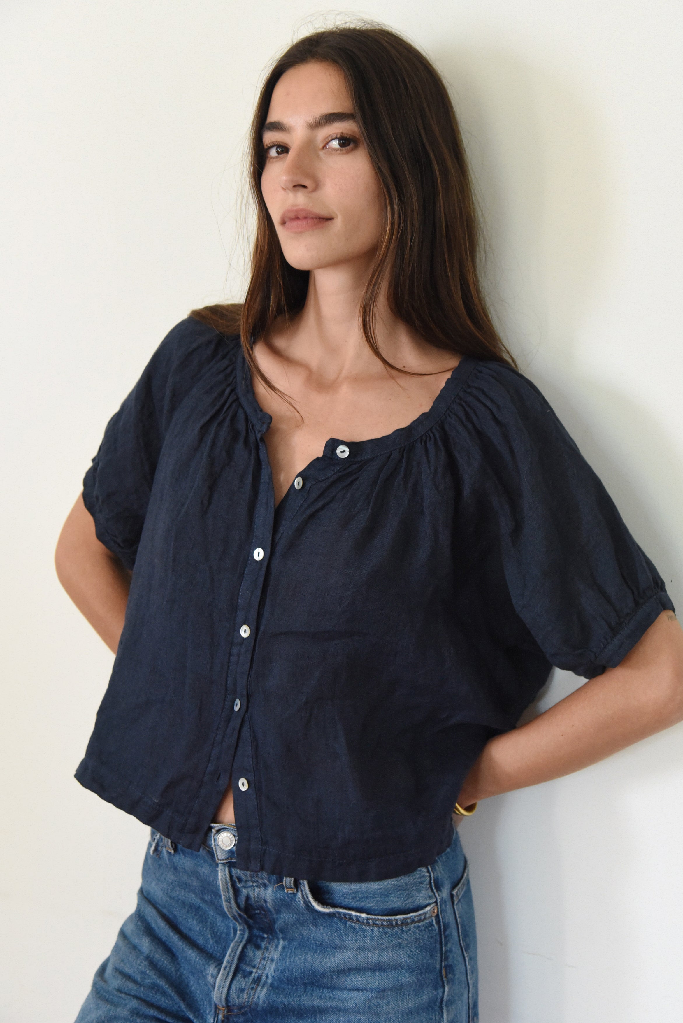 The Jade Blouse // Midnight