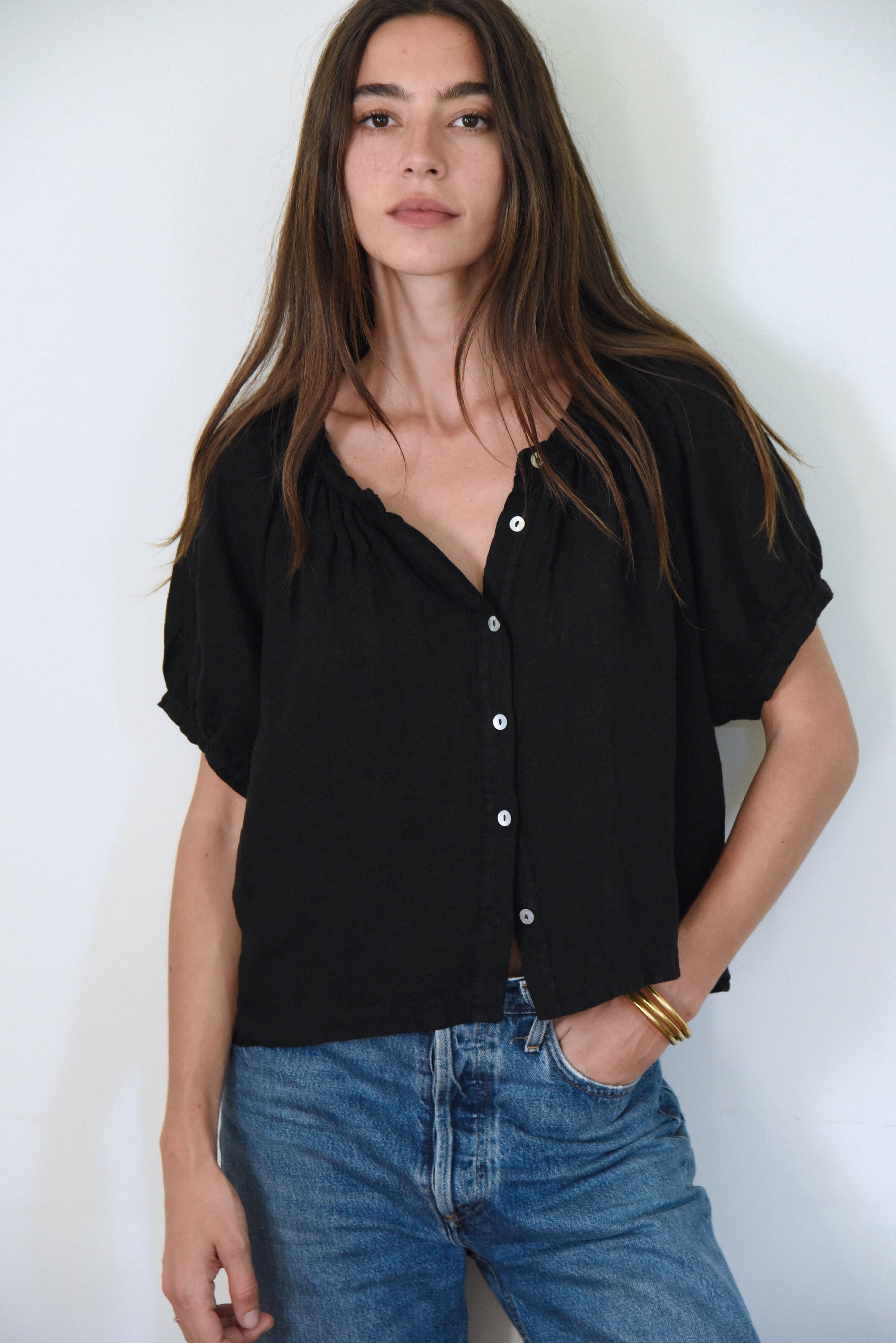 The Jade Blouse // Noir