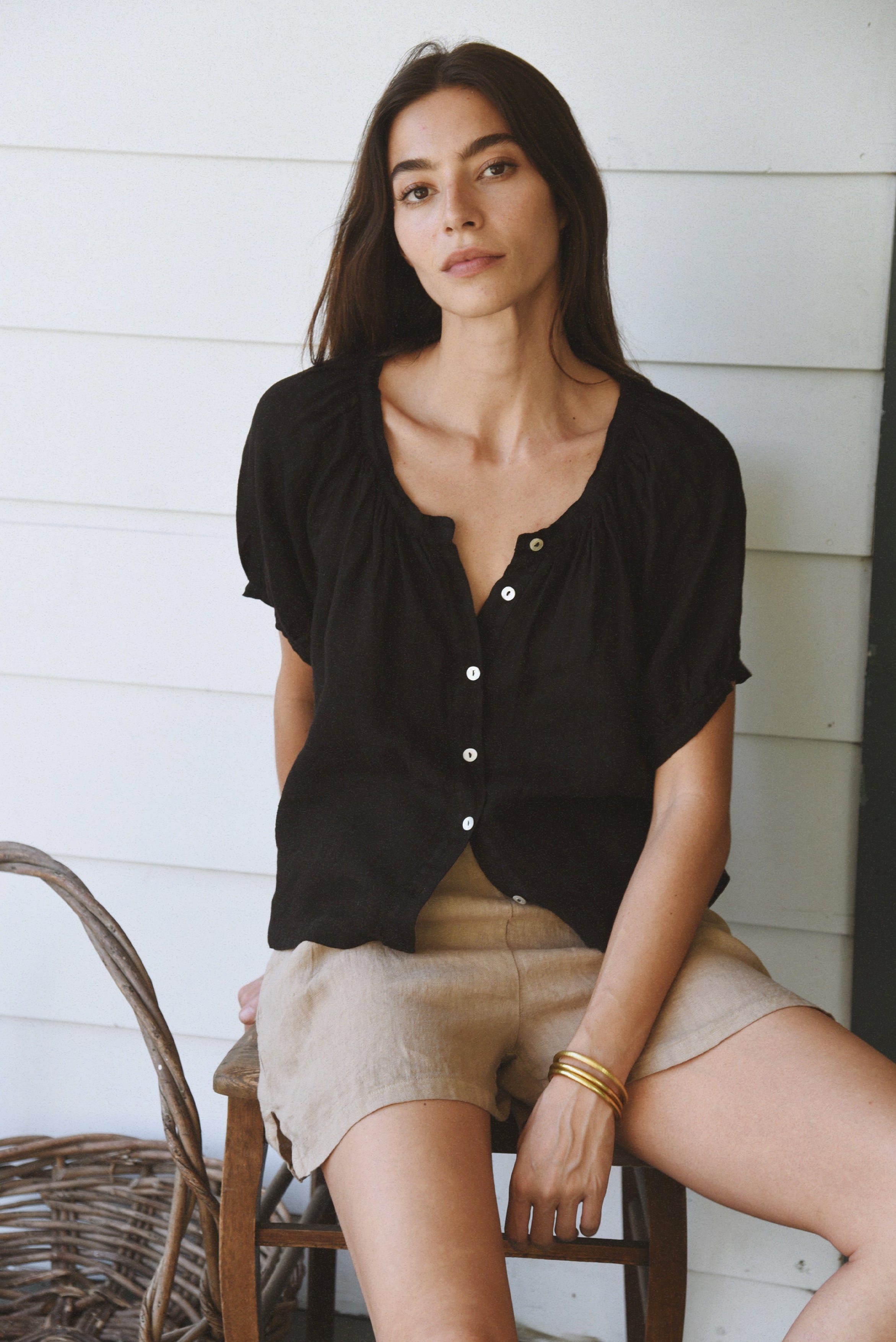 The Jade Blouse // Noir