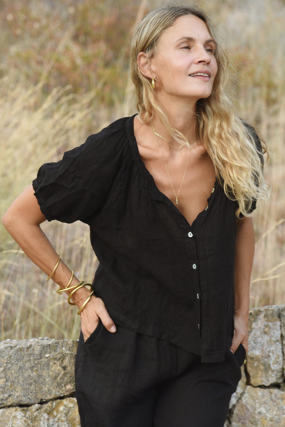 The Jade Blouse // Noir
