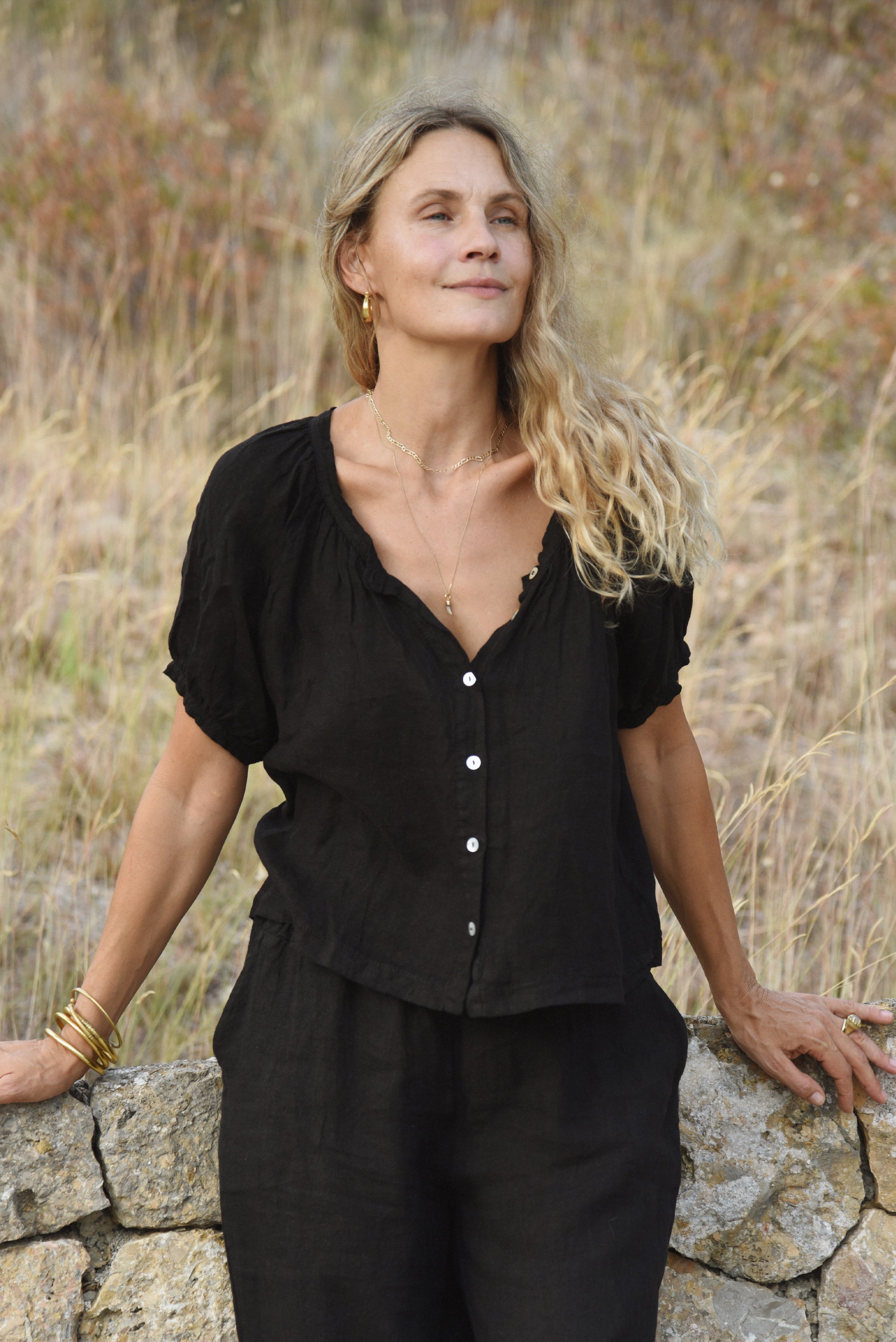 The Jade Blouse // Noir