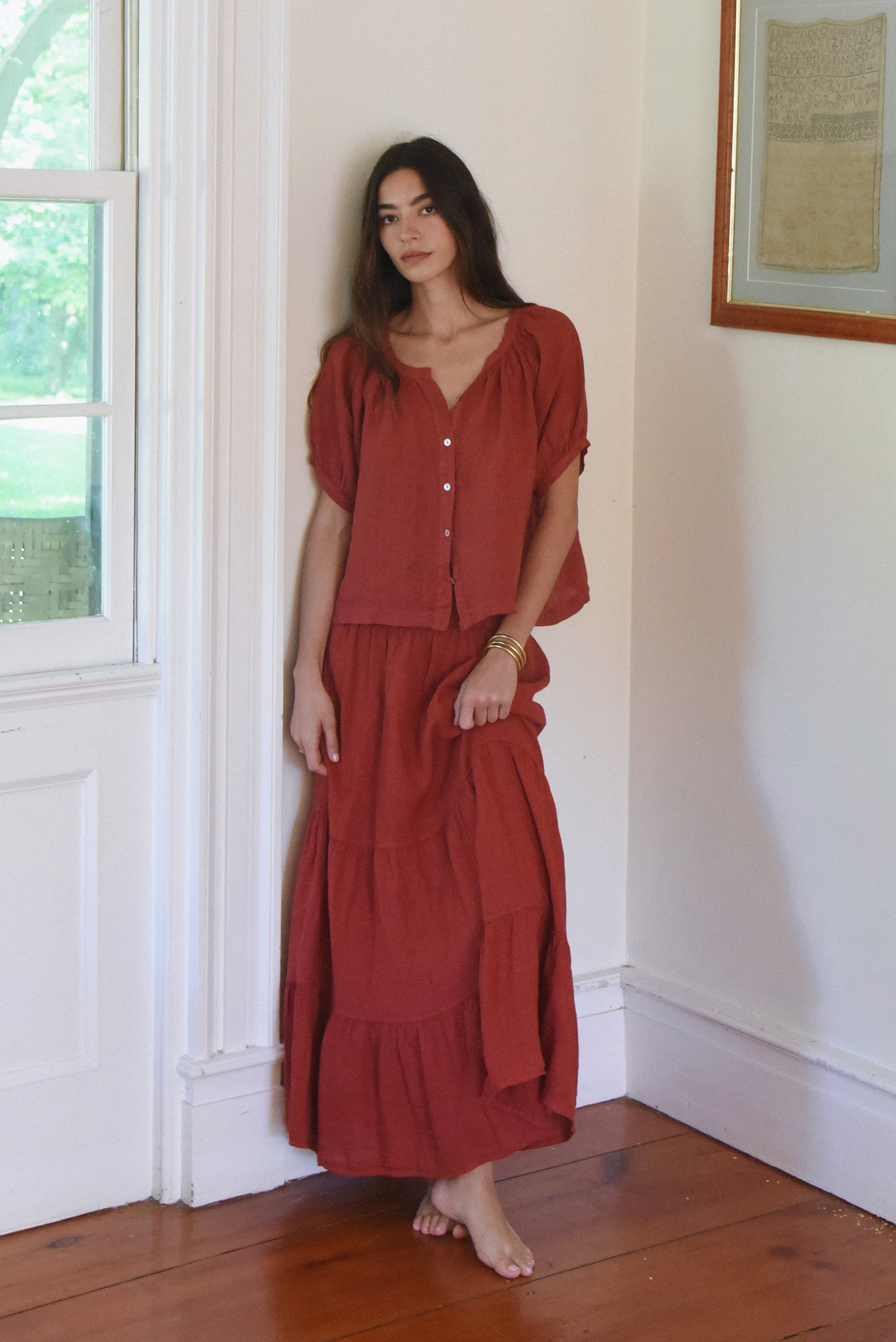 The Jade Blouse // Pomegranate