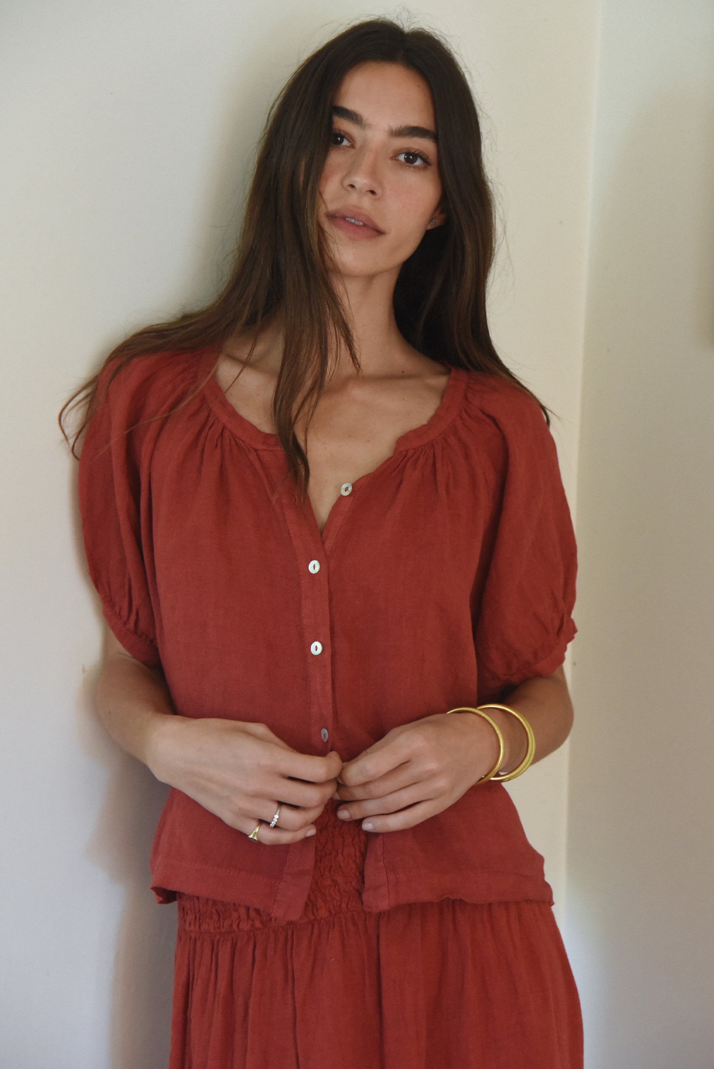 The Jade Blouse // Pomegranate