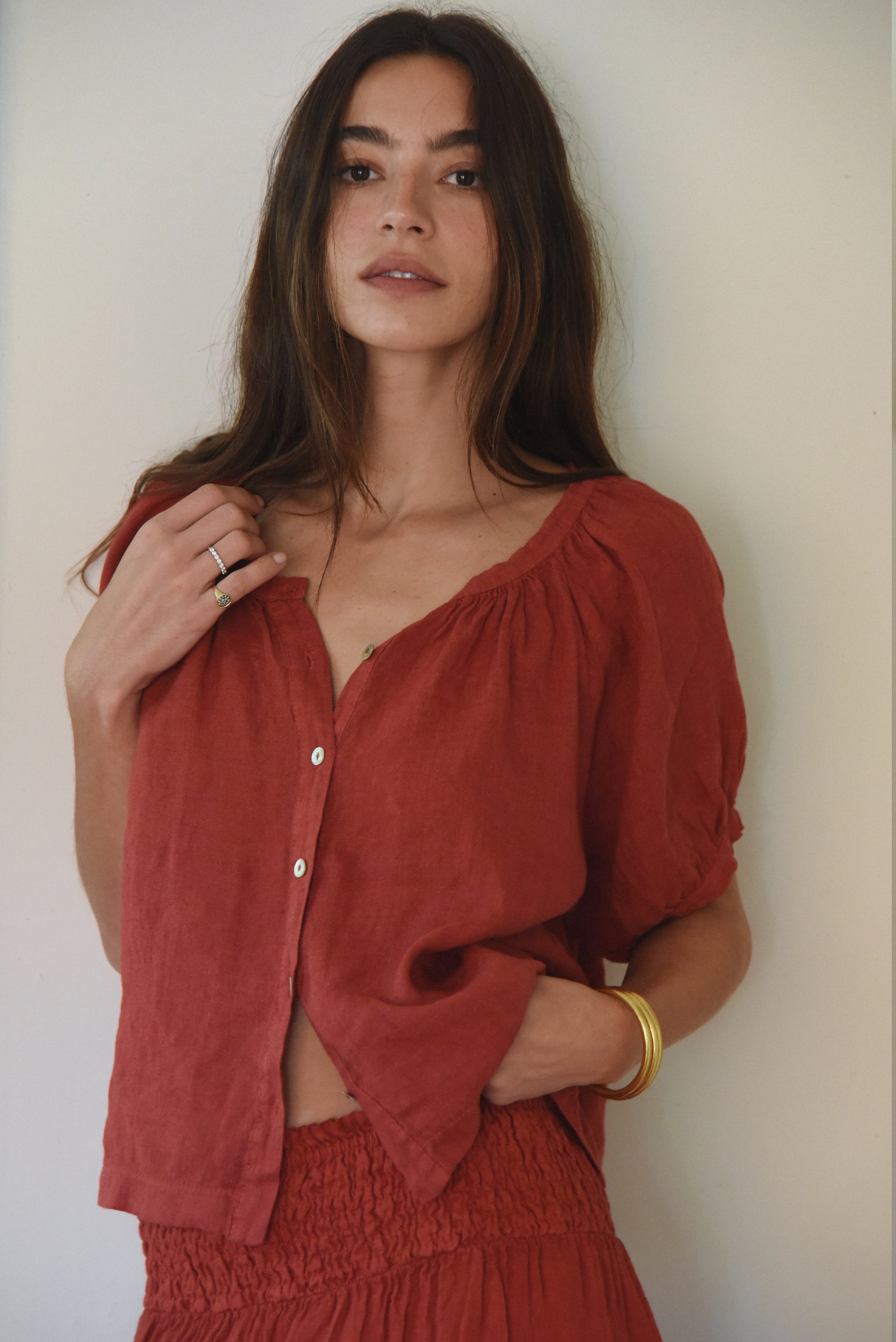The Jade Blouse // Pomegranate